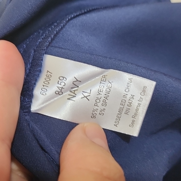 Med Couture Maternity Blue Scrub Size XL - Picture 6 of 7